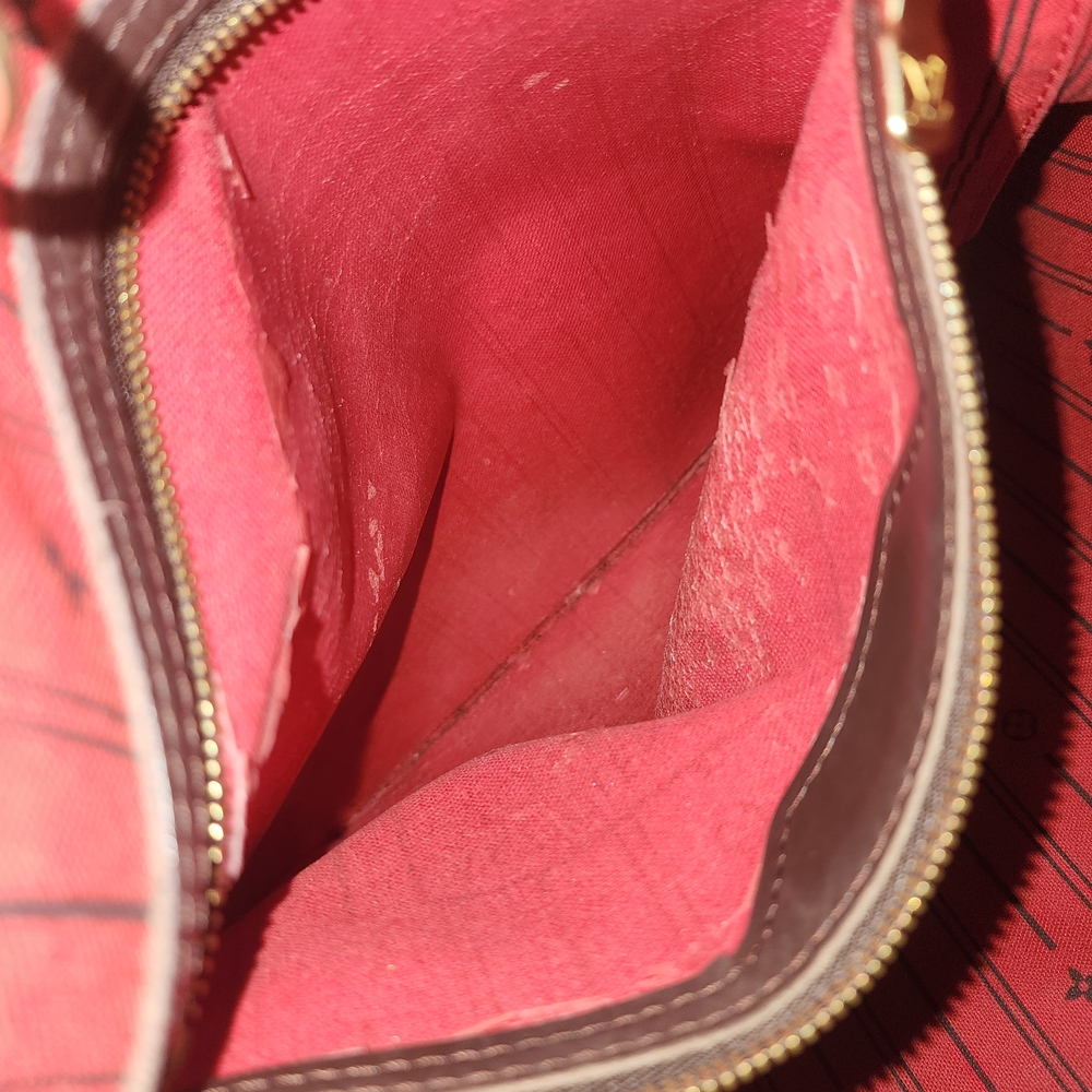 Auth Louis Vuitton Neverfull Damier Ebene MM Tote Bag - Picture 6 of 12